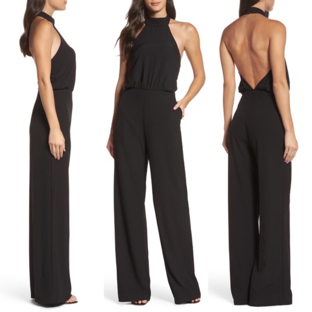 CLEARANCE NWOT Lulus open back less jumpsuit FIRM PRICE